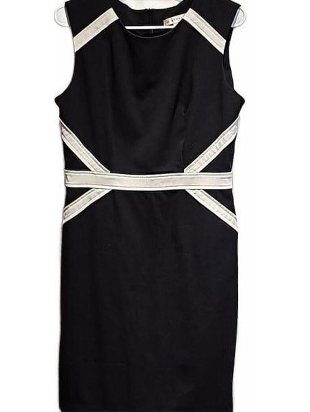 AA Studio AA black dress with contrast white detail size 8